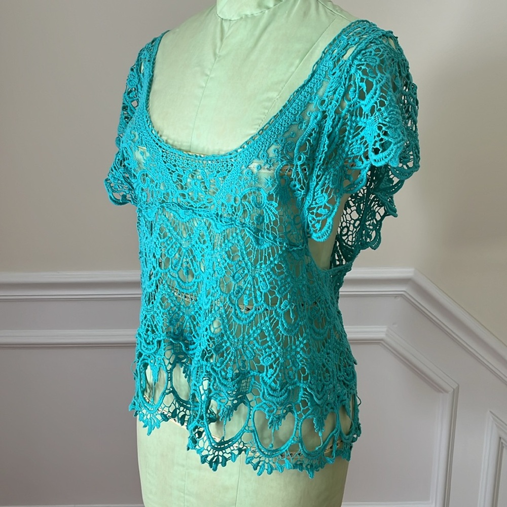 BUZZ Cotton Teal Top